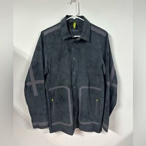 Lululemon Robert Geller Mens Jacket Take The Moment Size Small Black Grey